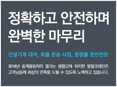 건설기계 대여, 화물 운송 사업, 중량물 운반  전문